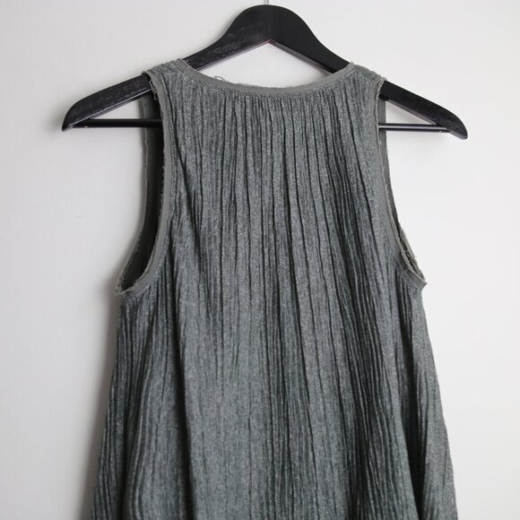Anthropologie Meadow Rue Pleated Swing Crinkle Knit Lined Tank Top Size XS - Picture 7 of 8